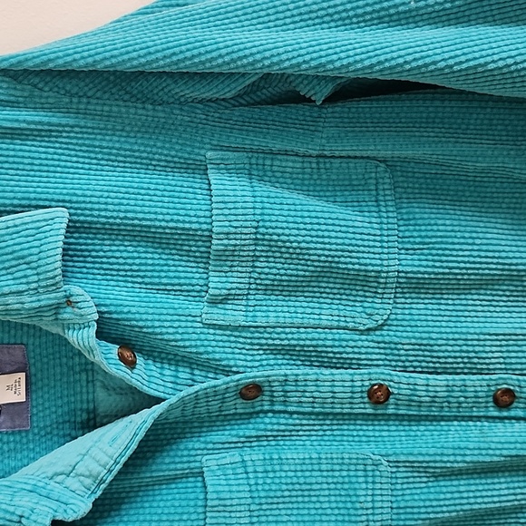 L.L. Bean Women's Turquoise Corduroy Jacket Shacket Medium - Picture 6 of 8